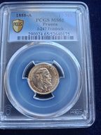 10 Mark Gold Kaiser Friedrich III. v. Preussen 1888A. Stempelglanz. PCGS MS65 zertifiziert.