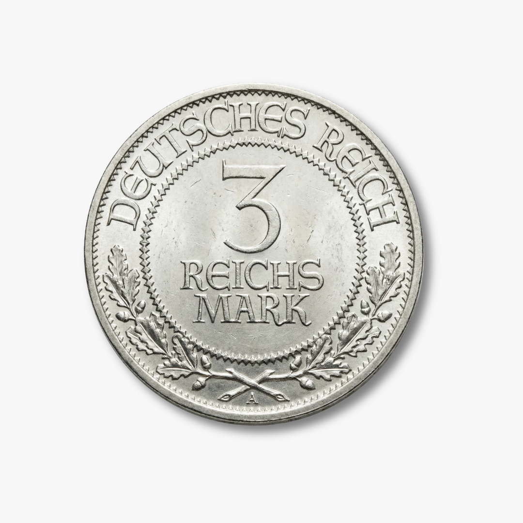 3 Reichsmark Lübeck PF66