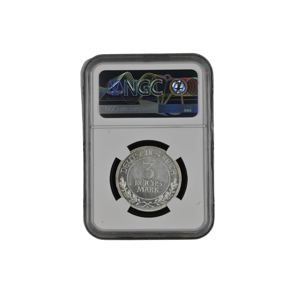 3 Reichsmark Lübeck PF66