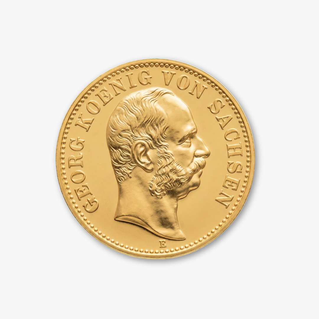 Original 10 Mark Gold König Georg von Sachsen 1903 MS63 Kaiserreich